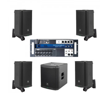 Акустична система 4 колонки JBL PRX908 із сабвуфером + мікшер